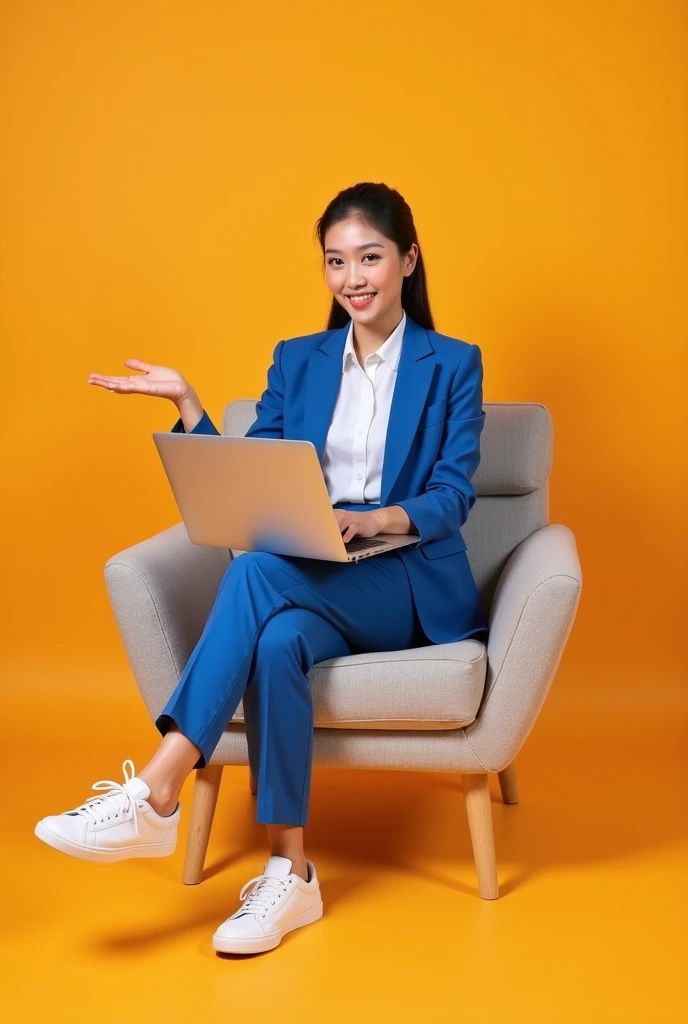 Architektin prüft digitale Baupläne auf einem Tablet